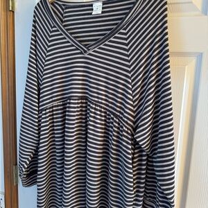 By Together Small Mini Dress or Tunic Top - worn once - soft v-neck